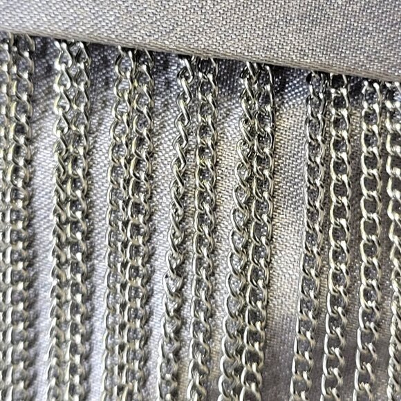 Silver Ruched Clutch Wedding Purse Silvery Evening Purse - Picture 5 of 11